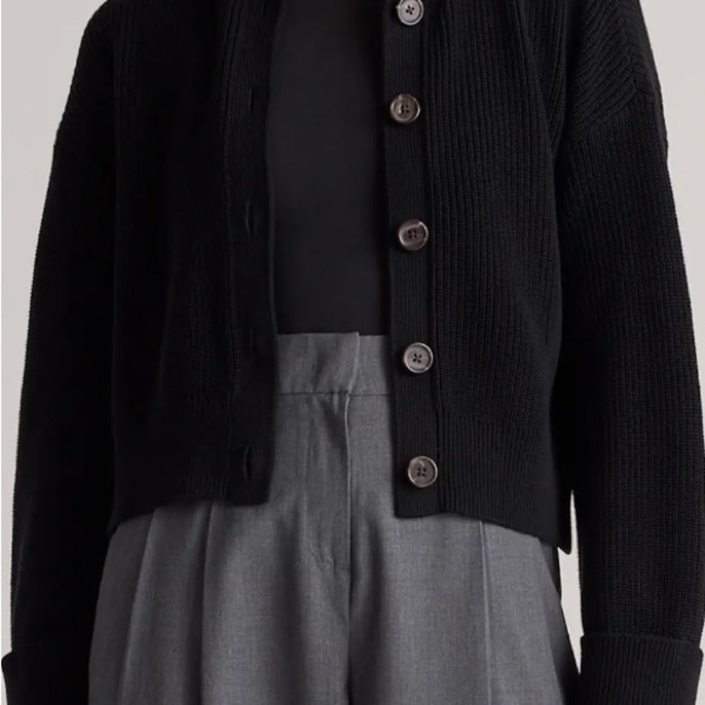 Quince Button-Up Front Women's Organic Cotton Fisherman Sweater